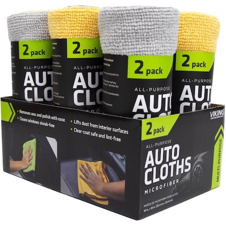 Viking Viking Microfiber Cleaning Cloth 10 in. W X 10 in. L 2 pk 915400